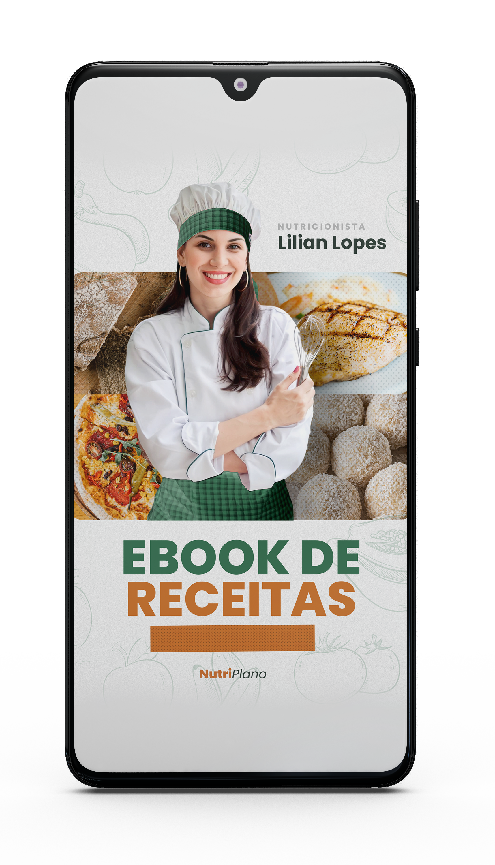 mockup ebook de receitas